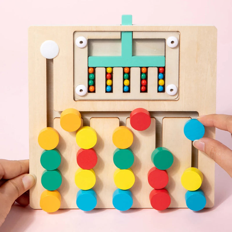Slide Puzzle de Madeira Montessori