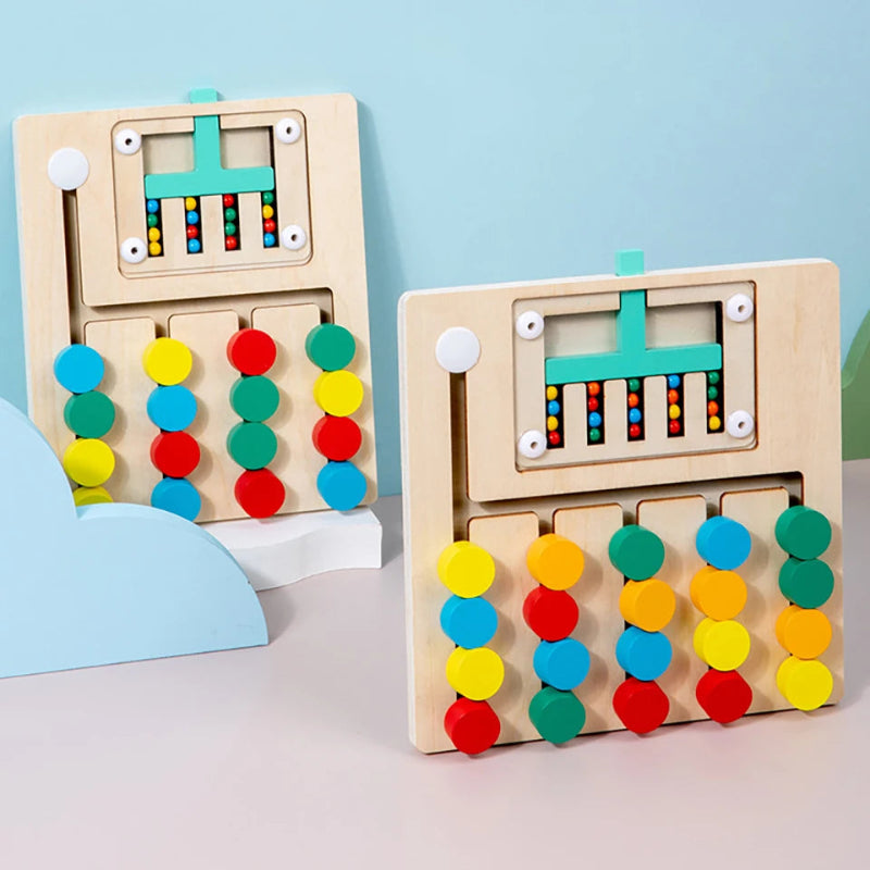 Slide Puzzle de Madeira Montessori