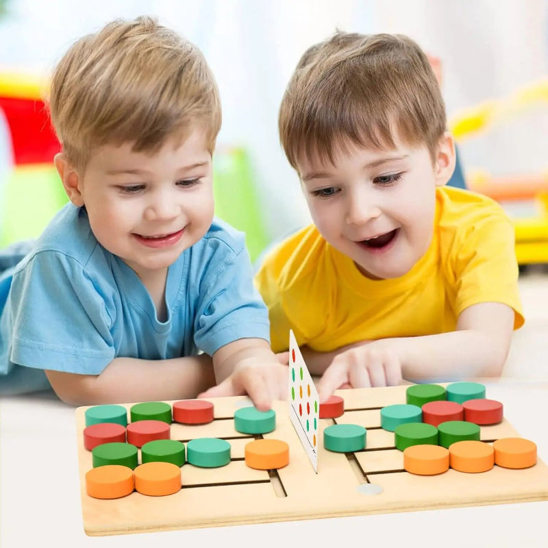 Slide Puzzle de Madeira Montessori