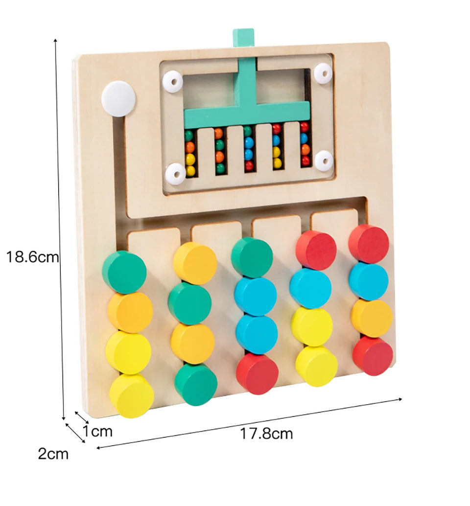 Slide Puzzle de Madeira Montessori