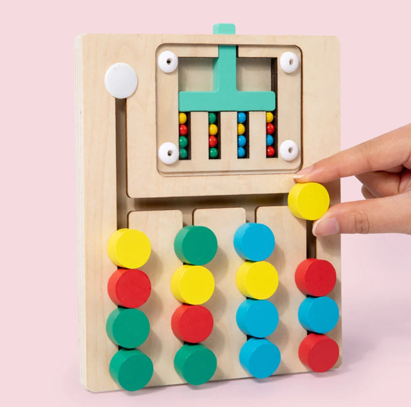 Slide Puzzle de Madeira Montessori
