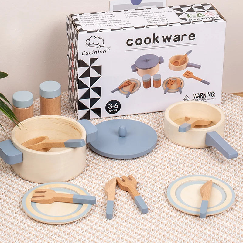 Conjunto de Cozinha de Madeira para Crianças
