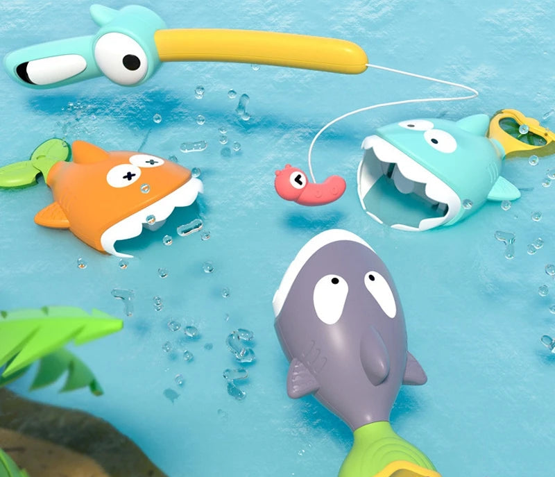 Brinquedo de Banho Interativo - Jogo de Pesca Magnético
