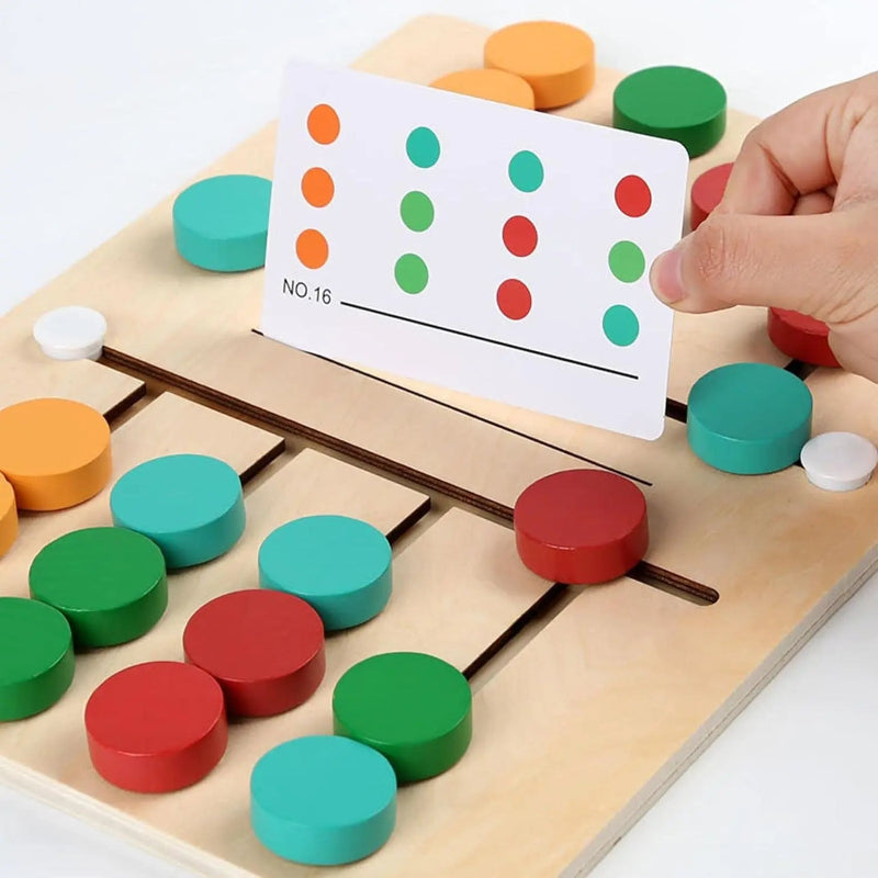 Slide Puzzle de Madeira Montessori