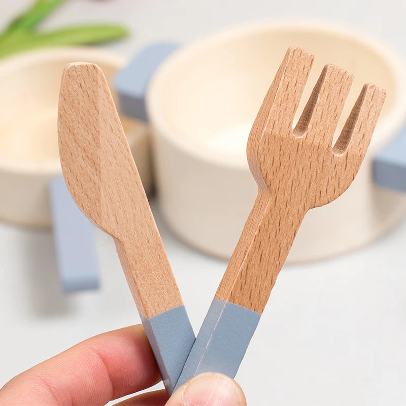 Conjunto de Cozinha de Madeira para Crianças