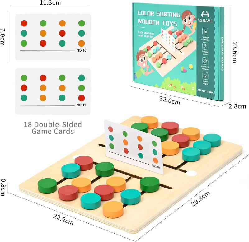 Slide Puzzle de Madeira Montessori