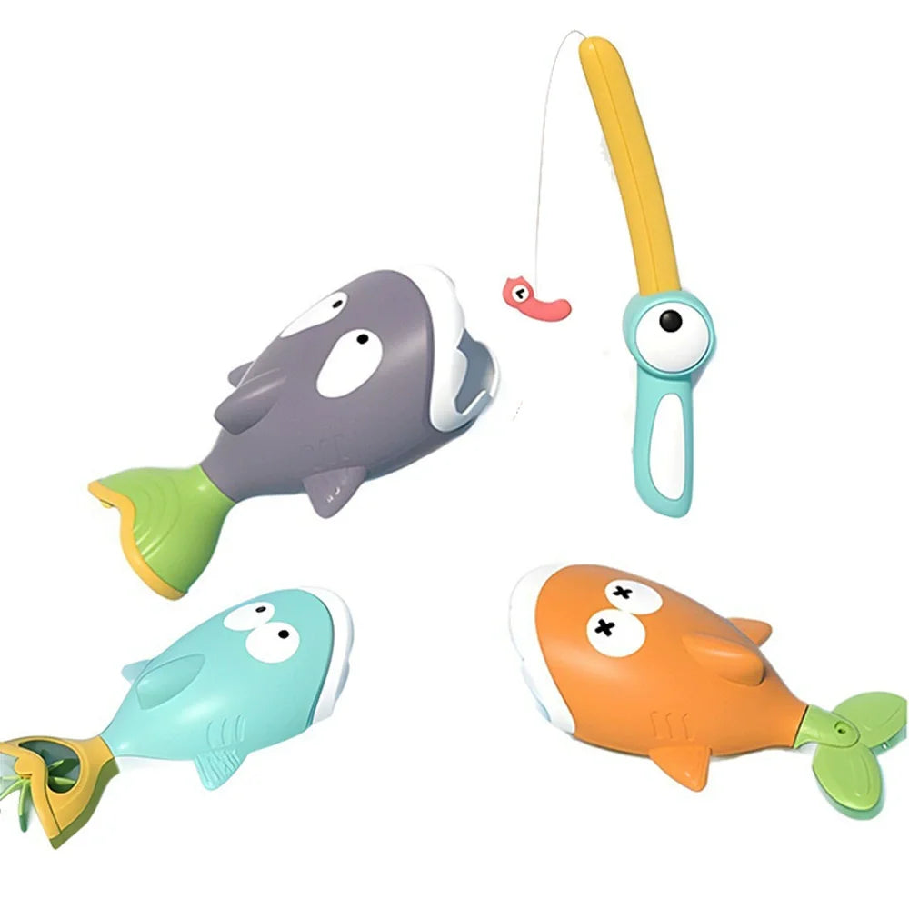 Brinquedo de Banho Interativo - Jogo de Pesca Magnético