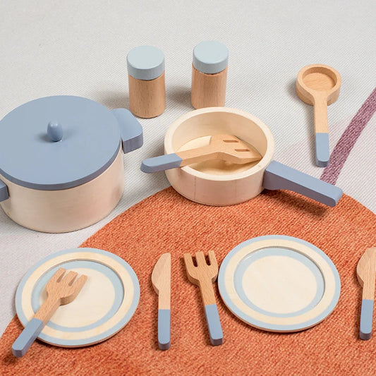 Conjunto de Cozinha de Madeira para Crianças