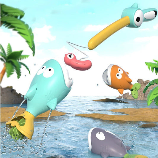Brinquedo de Banho Interativo - Jogo de Pesca Magnético