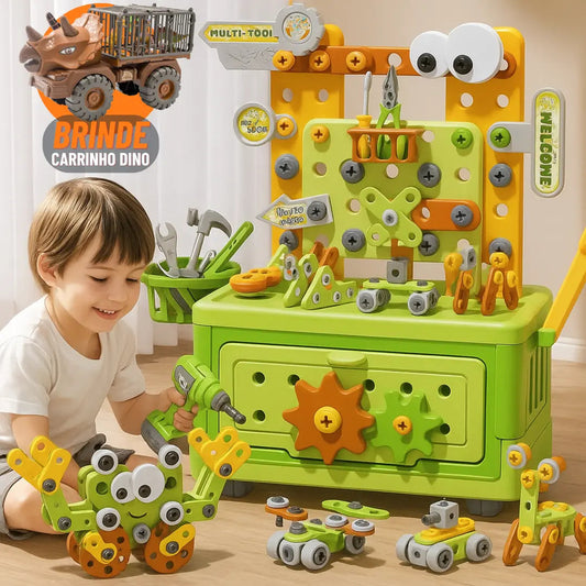 Kit Construtor Kids + Brinde Carrinho Dino