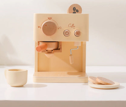 Máquina de Café de Brinquedo em Madeira