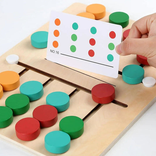 Slide Puzzle de Madeira Montessori